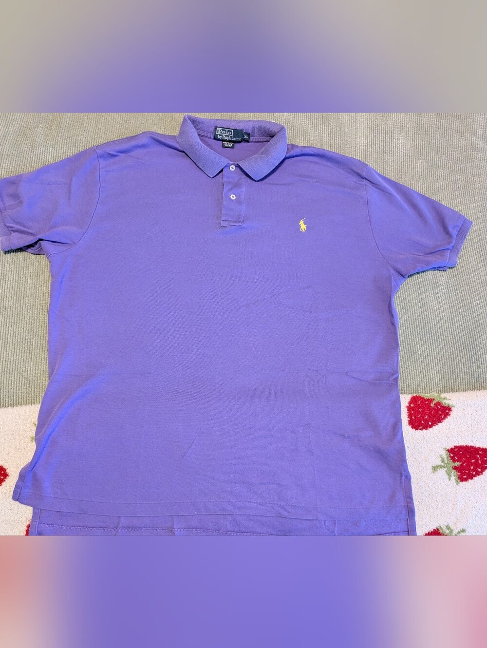 Polo by Ralph Lauren Lavender Polo with Yellow Pony XL